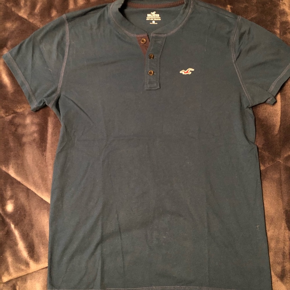 Blue button up shirt